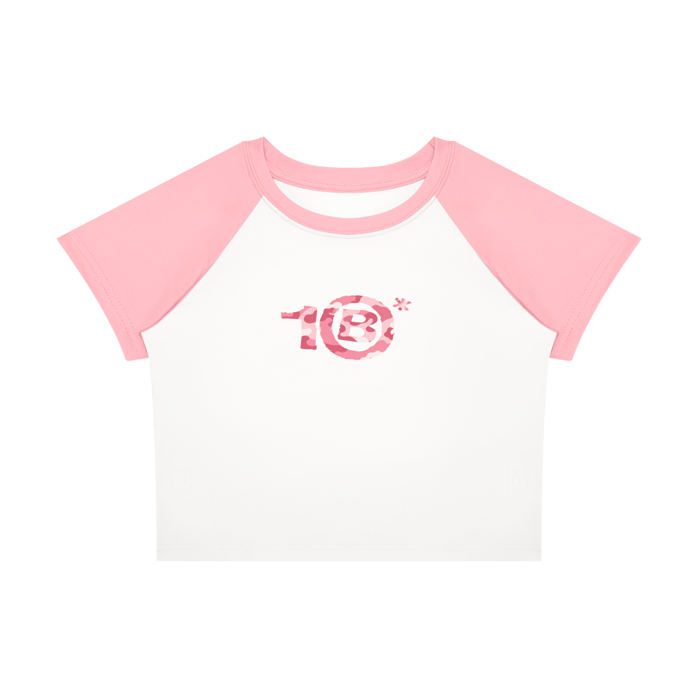 1B* Pink Camo Baby Tee